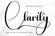 Clarity, a Handwritten Font by FreshTypeINK (Thumbnail 1 of 8)