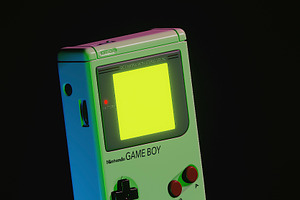 Nintendo Gameboy 3D High Poly