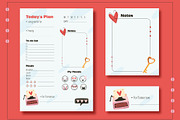 Cute Daily Planner Template, a Templates & Theme by studiogstock (Thumbnail 1 of 3)