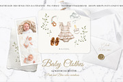 Sweet Maternity Watercolor Set, an Illustration by CrystalinaShop (Thumbnail 8 of 10)