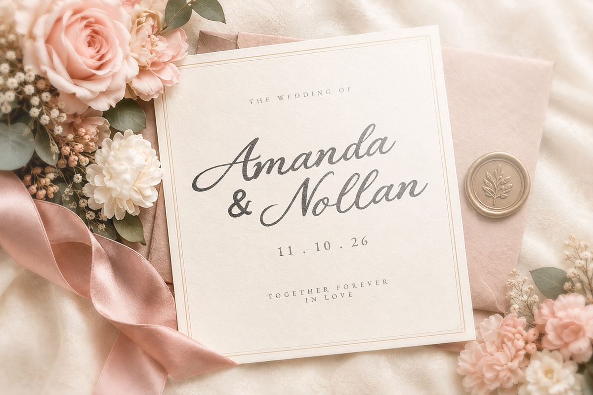 Seranity Nitara – Elegant Luxury, a Script Font by Brainwave (Photo 3 of 8)