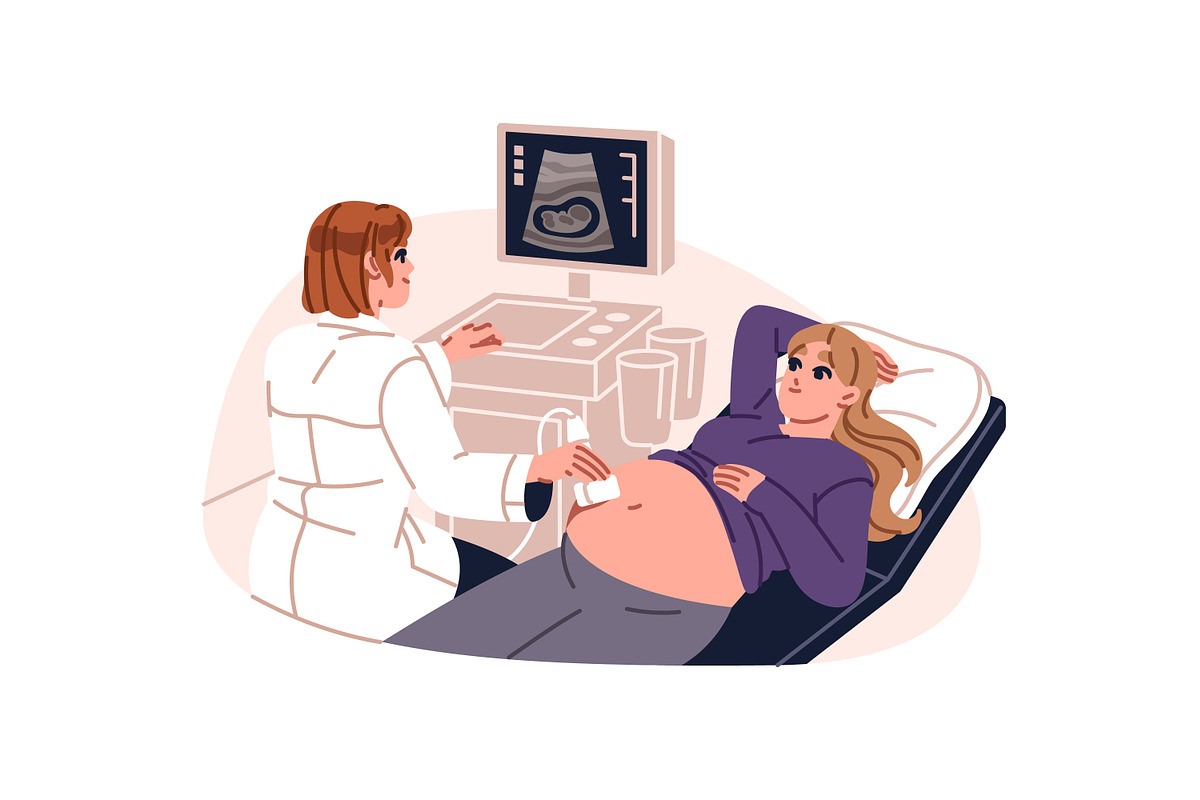 Pregnant women, motherhood set, a Person Illustration by PaperTrident (Photo 3 of 9)