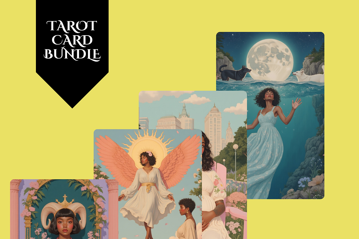 Melanin Magic Tarot Deck, an Advertising Mockup by Jakayla Digital Co (Photo 2 of 9)