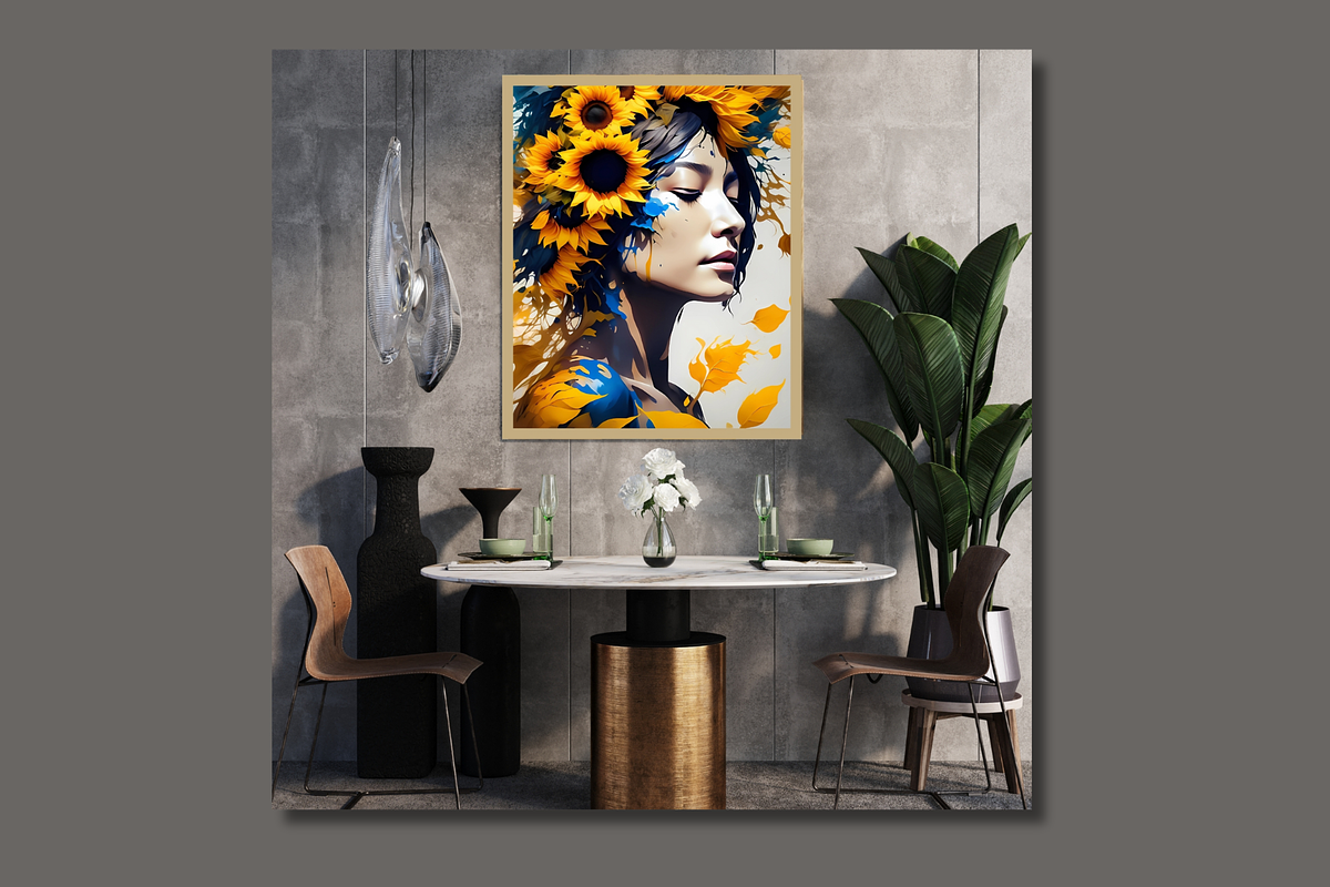 Sunflower Serenity Canvas Art Print, an Arts & Entertainment Photo by FakhiiDesigns (Photo 5 of 5)