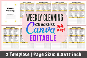 Weekly Cleaning Checklist Planner