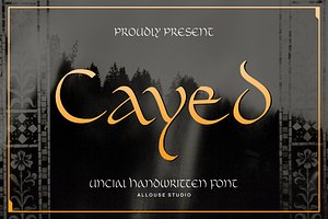 Cayed Font, a Blackletter Font by Allouse Studio