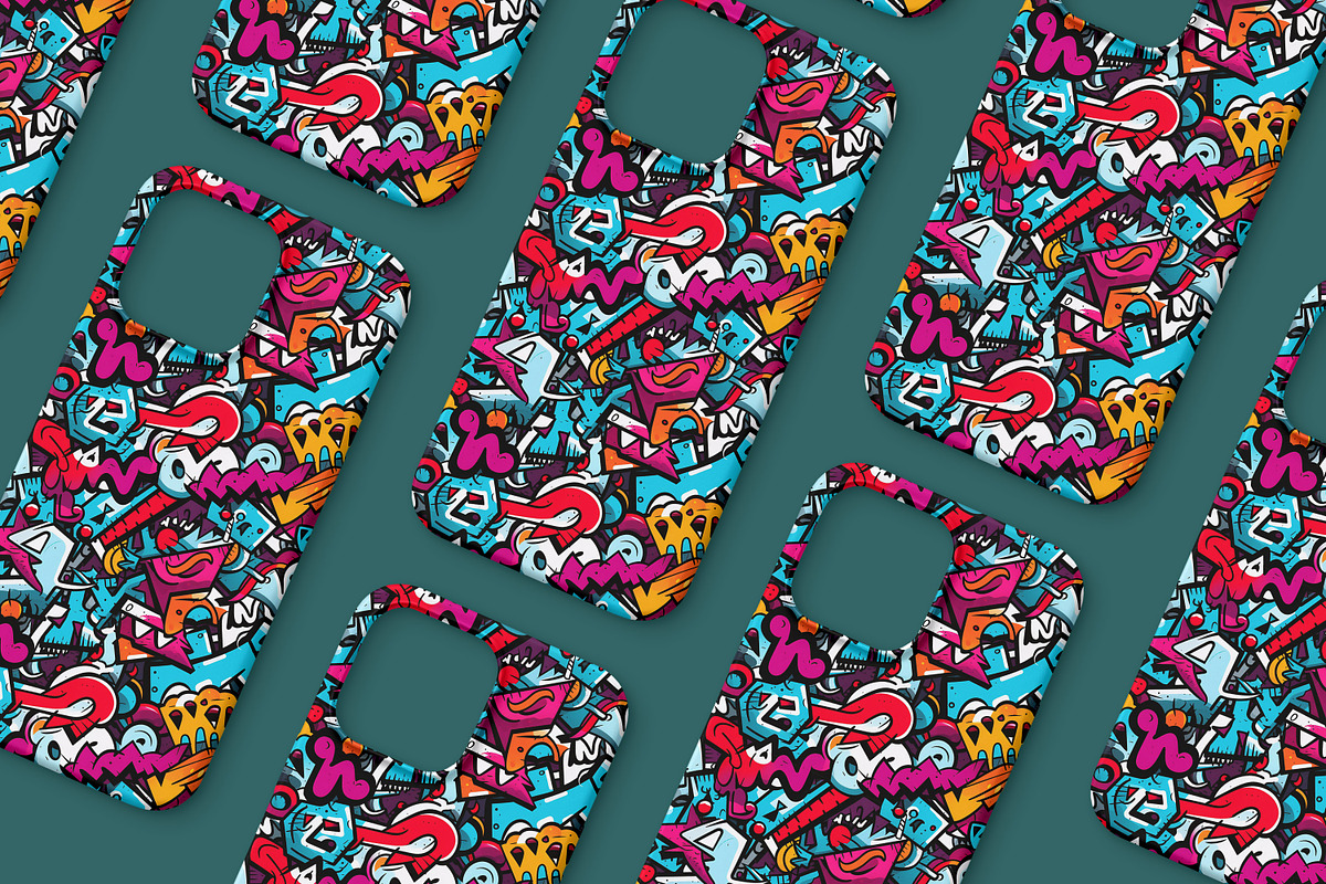 Graffiti Pattern, a Pattern Graphic by Forhadx5 (Photo 14 of 17)