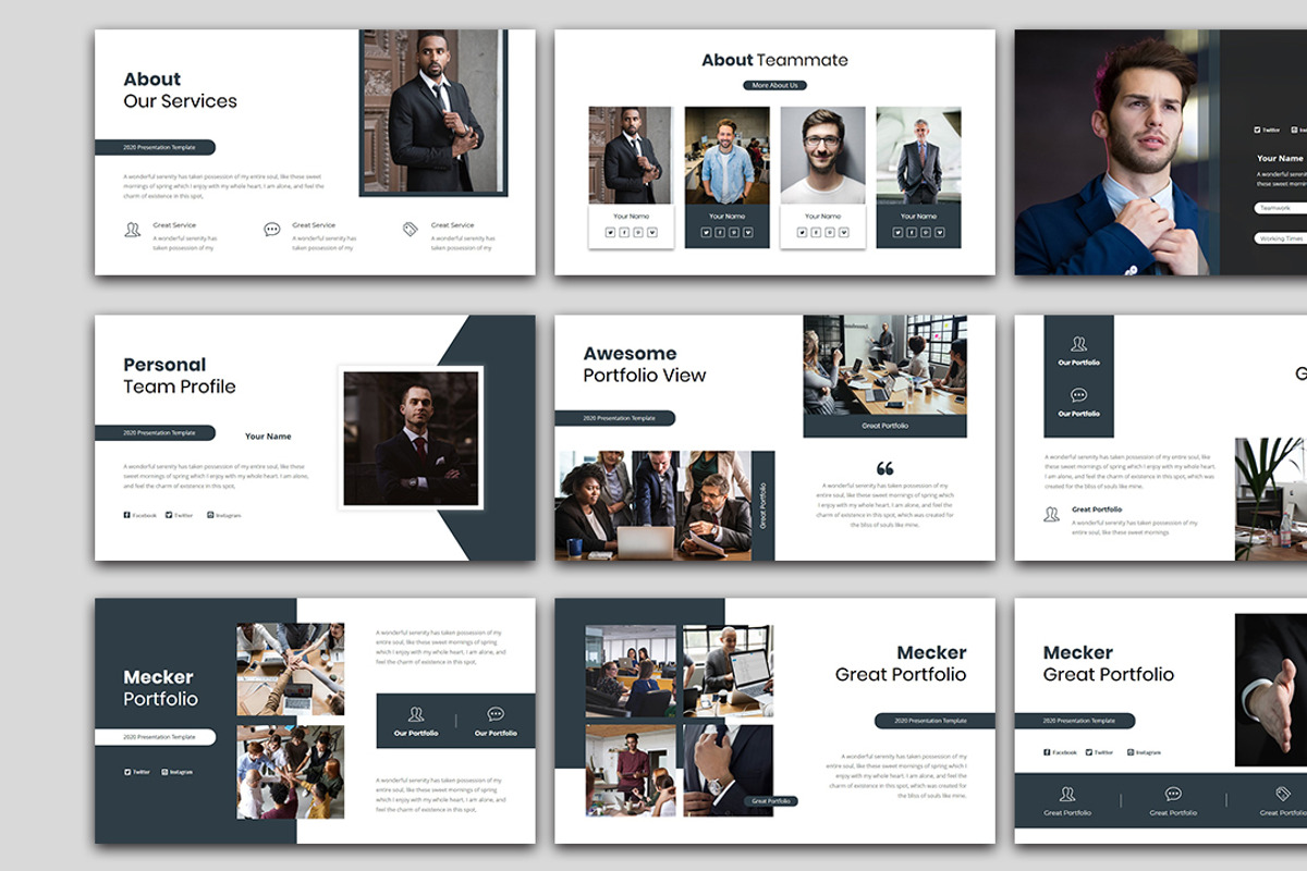 Mecker - Pitch Deck Google slide, a Presentation Template by Raseuki (Photo 4 of 6)