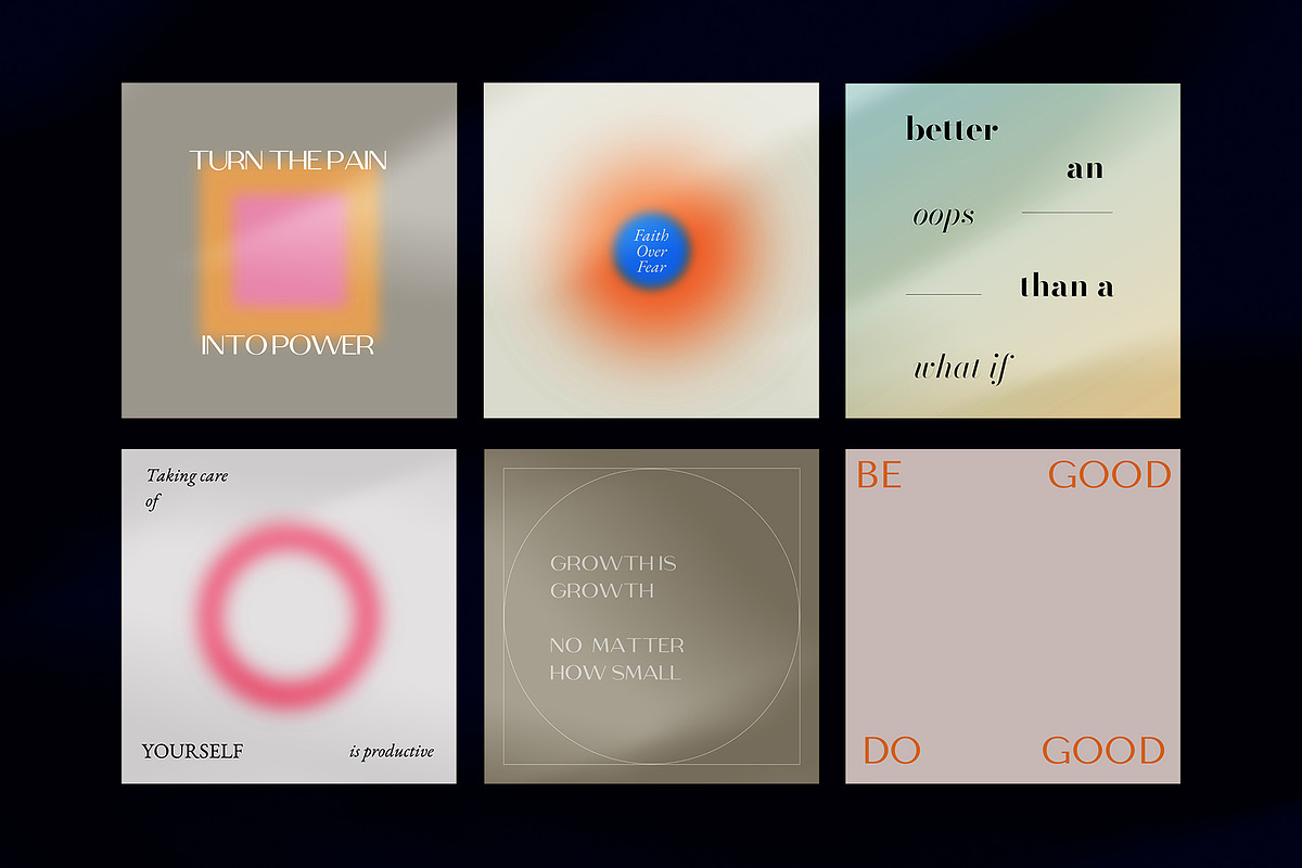 Motivational Quotes Aesthetic, a Social Media Template by Nurrehmet Studio (Photo 6 of 8)