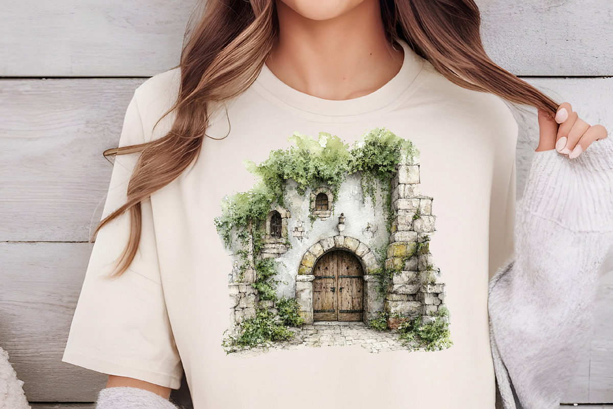 Stone wall wildflower clipart, an Illustration by DreamCafeArt (Photo 4 of 6)