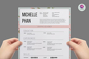 Elegant 1 page CV template, a Resume Template by Chic templates (Thumbnail 1 of 4)