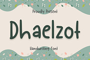 Dhaelzot Handwriting Font, a Handwritten Font by Aisyah (Thumbnail 1 of 3)