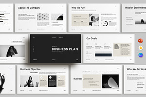 Minimal Business Plan Template, a Brochure Template by ElvinPrint