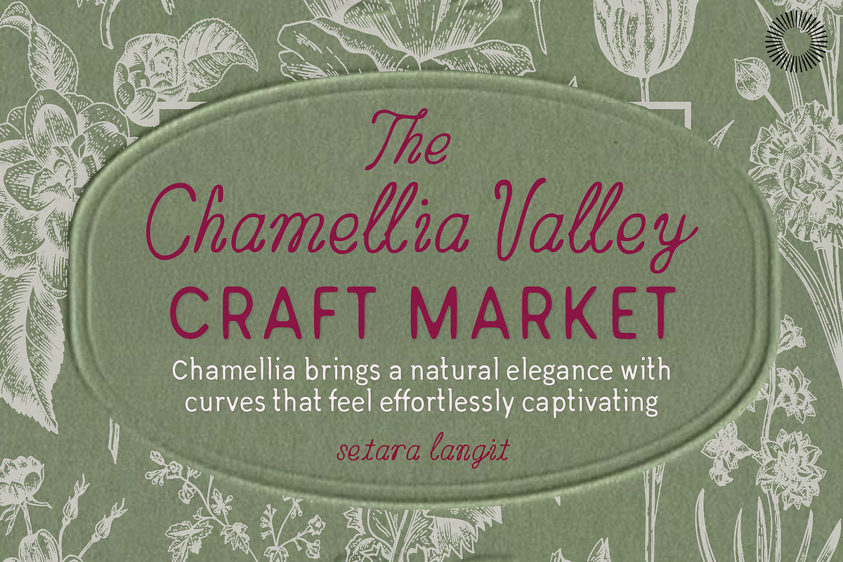 Chamellia Valley - Handmade Script, a Handwritten Font by Setara Langit CreativeStd (Photo 1 of 10)