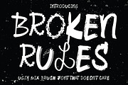 Broken Rules - Ugly My Font, a Handwritten Font by executypeStudio (Thumbnail 1 of 11)