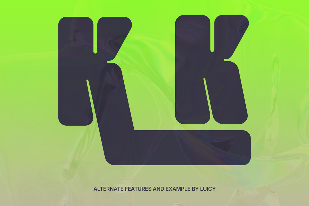 Luicy – Bold Groovy Sans Serif Font, a Sans Serif Font by Inviline.co (Photo 6 of 15)