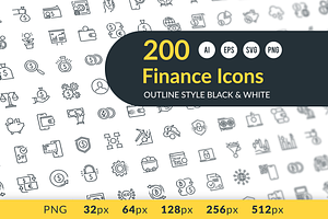 Finance Outline Icons