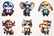 Back to school animals teacher PNG, an Animal Illustration by RobertsArt (Thumbnail 7 of 7)
