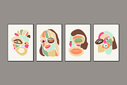 Abstract Face Printable Wall Art, a Background Graphic by C Design Studio (Thumbnail 12 of 16)