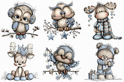 Whimsical Winter Clipart, an Illustration by Libby Wishes (Thumbnail 2 of 8)