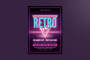 80's Retro Flyer, a Flyer Template by VectorVactory (Thumbnail 1 of 3)