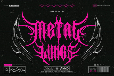 Metal Lung Typeface, a Blackletter Font by alit design