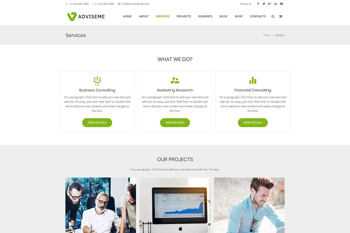 Adviseme - Business Wordpress Theme, a WordPress Template by Cherry Wordpress Theme (Photo 4 of 6)