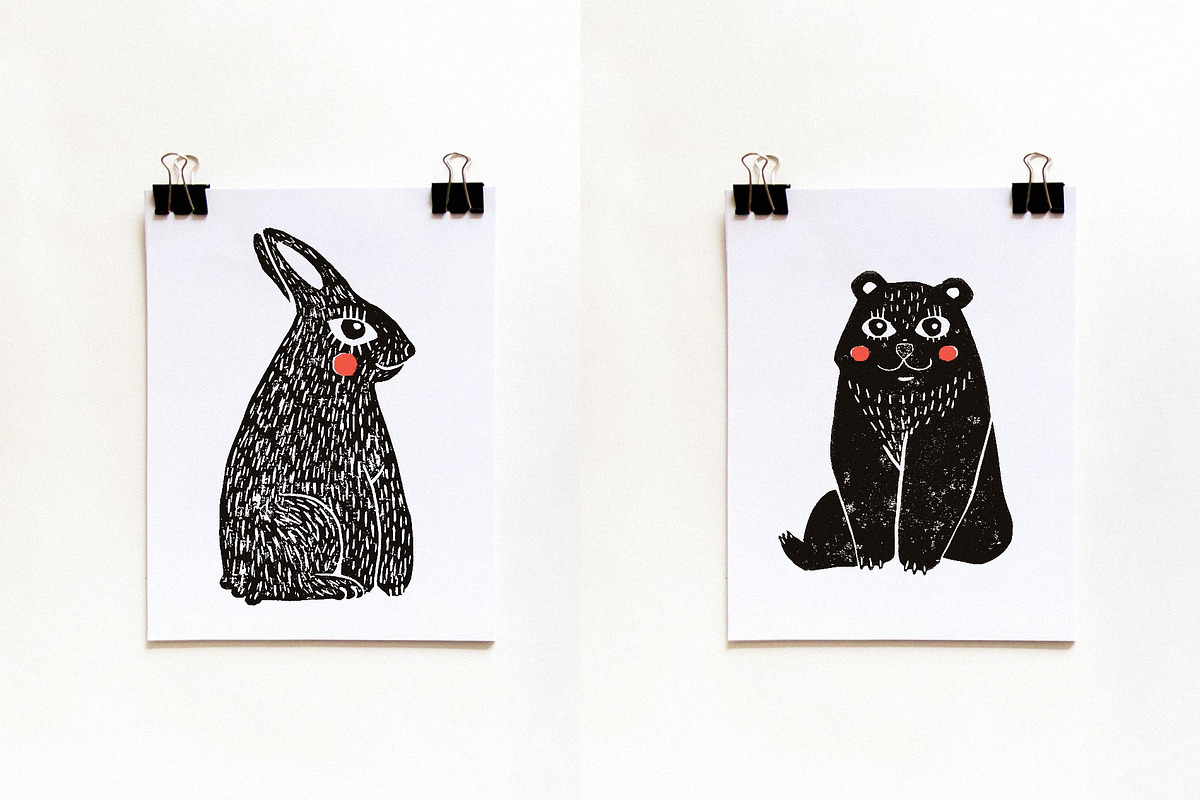 Cute animals BUNDLE, an Animal Illustration by Mii Lab (Photo 3 of 20)