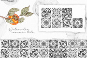 Persimmon Mediterranean ceramic tile, an Illustration by Alamella (Thumbnail 4 of 11)