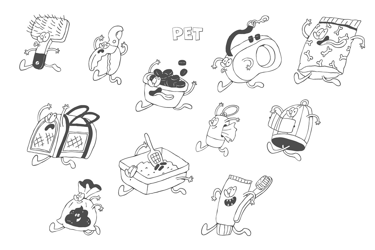 Funny Everyday Chores Doodles, an Illustration by Anastasiya Klempach (Photo 8 of 10)