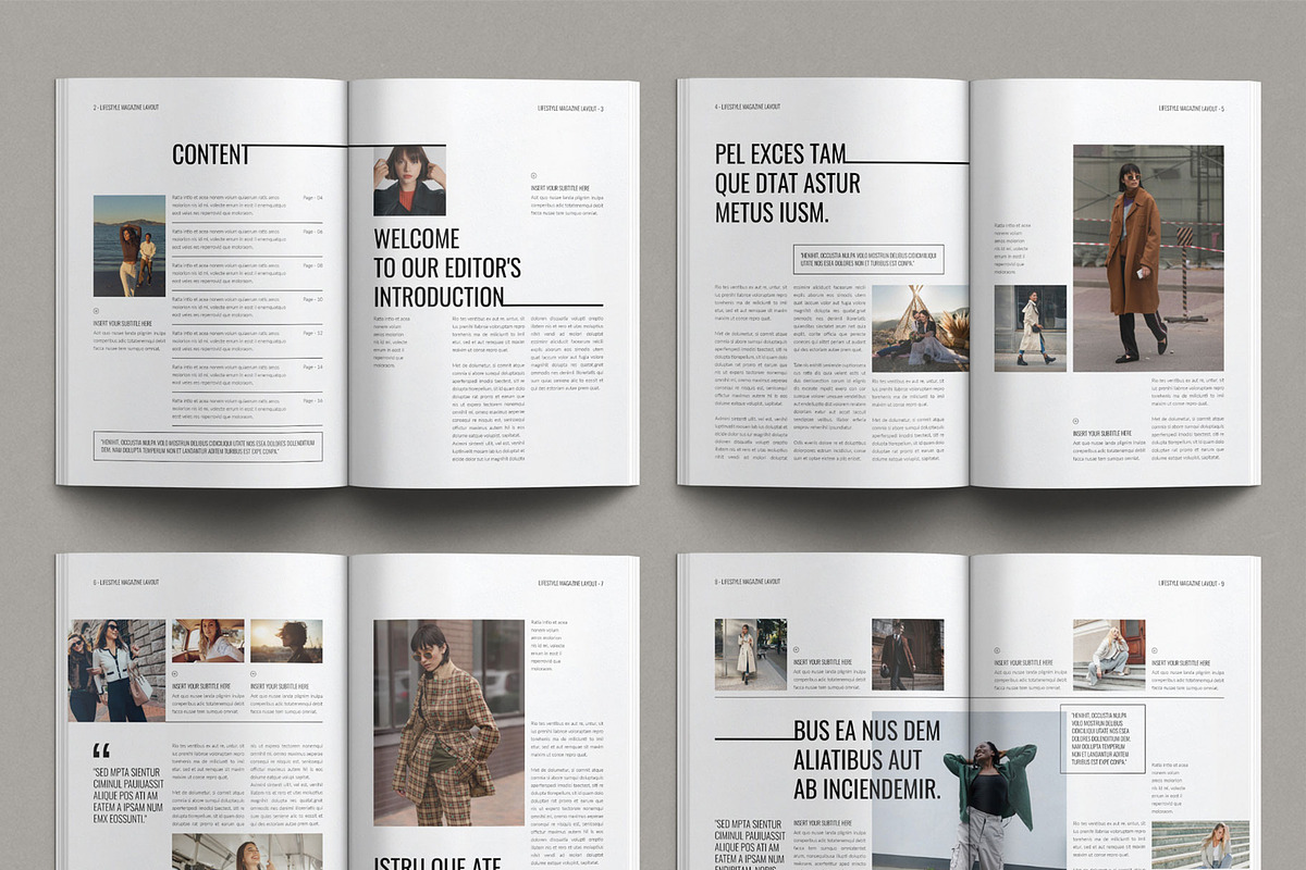 Lifestyle Magazine Template Design, a Magazine Template by TemplatesForest (Photo 2 of 2)