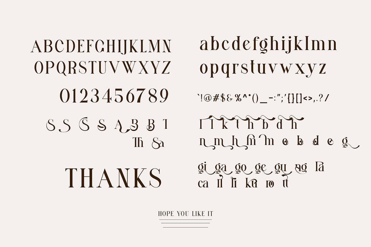Gimbo Ligature Serif Typeface, a Serif Font by yaqublekker (Photo 8 of 8)