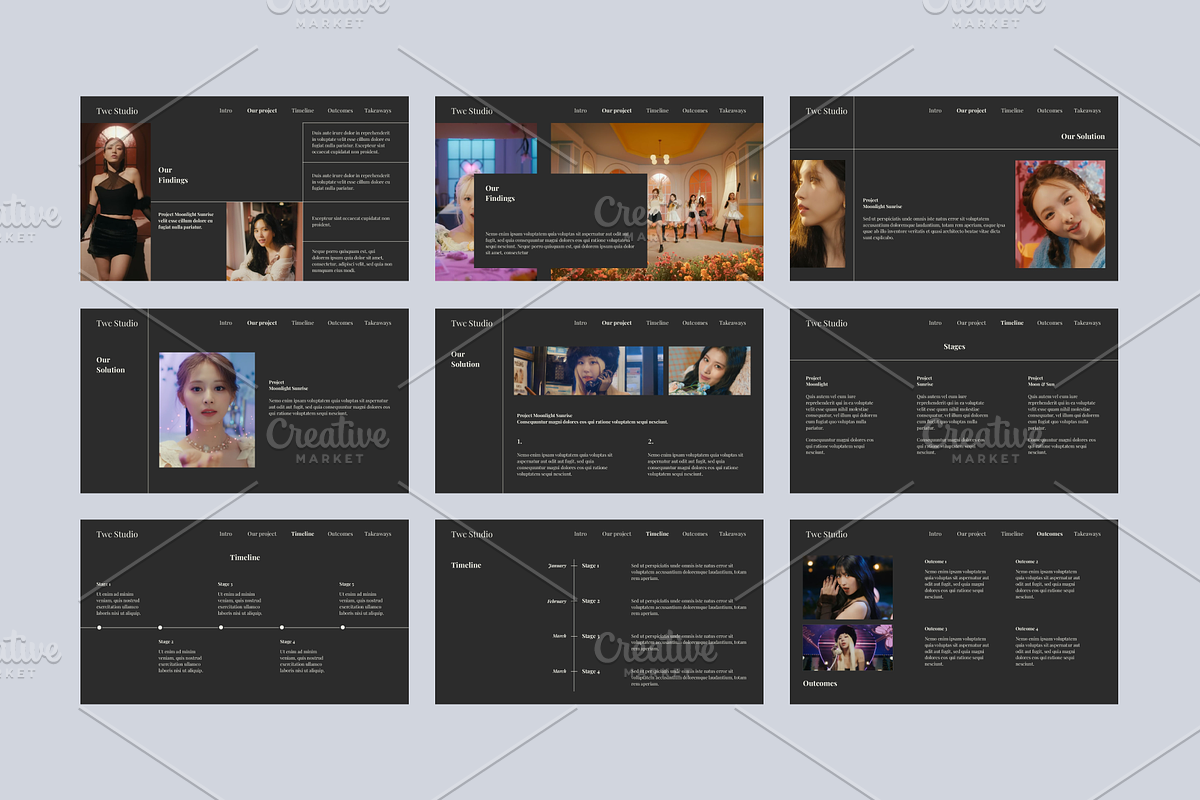 Moonlight Sunrise Presentation, a Presentation Template by Out of Context (Photo 7 of 9)