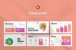 Internal Status Report Presentation, a Presentation Template by KreateTribe