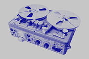 Retro Tech - 21 Technology Halftones, an Object Graphic by Offset (Thumbnail 4 of 11)