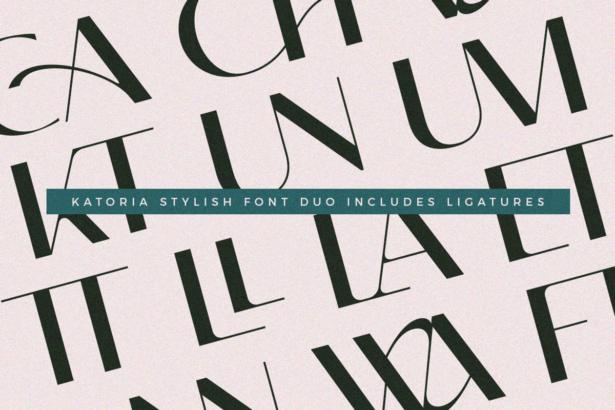Katoria Font Duo / Script & Sans, a Sans Serif Font by Dora Typefoundry (Photo 10 of 11)