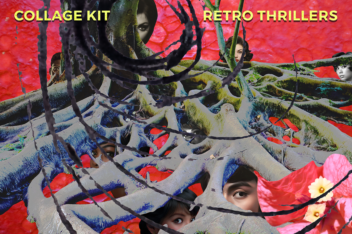 Retro Thrillers collage kit, an Object Graphic by Fox's Monday (Photo 8 of 25)
