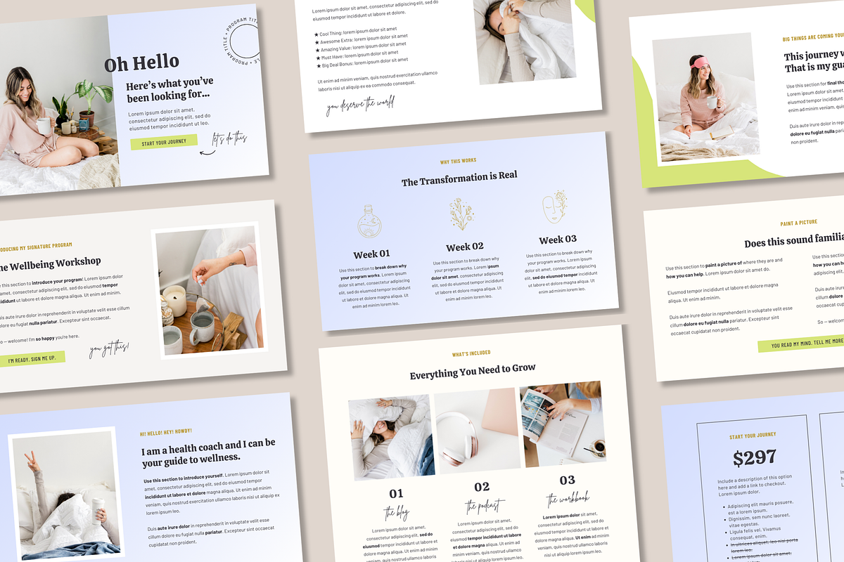 DAWN | Canva Sales Page Template, a Landing Page Template by Erin Cassidy (Photo 3 of 6)