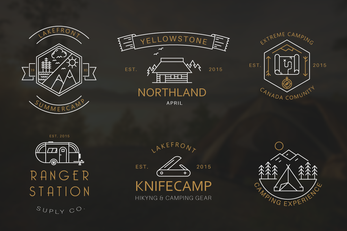 Iconic Camping Logo Badges, a Branding & Logo Template by LovePowerDesigns (Photo 5 of 5)