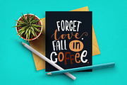 Handdrawn Coffee Quotes. Lettering., a Card Template by Wewhitelist (Thumbnail 2 of 8)