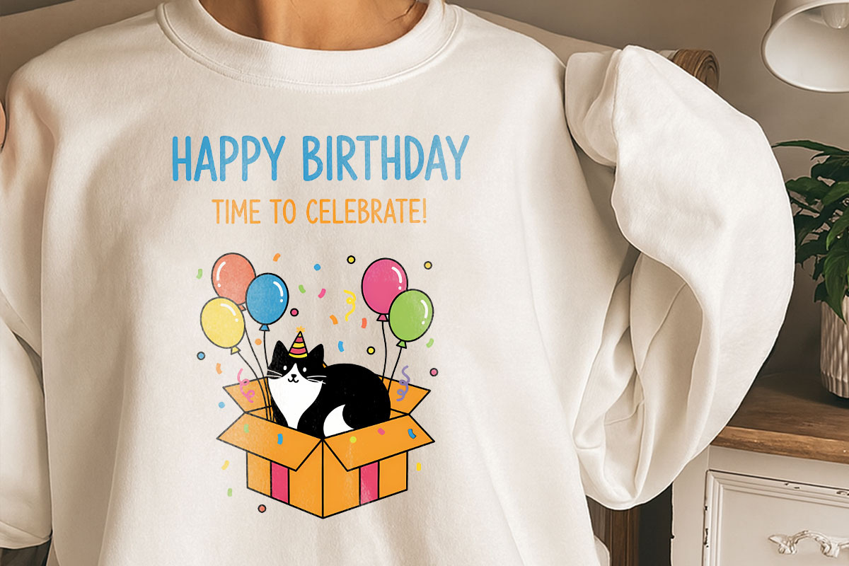 Cat and Animals Funny Birthday PNG, a Graphic by GlitterCraft (Photo 24 of 101)