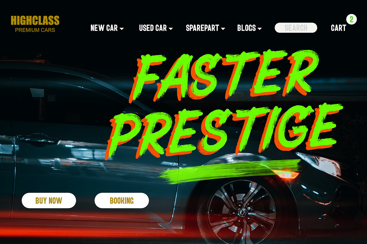 VT Lanecar Headline – Brush Font, a Handwritten Font by ViactionType (Photo 6 of 10)