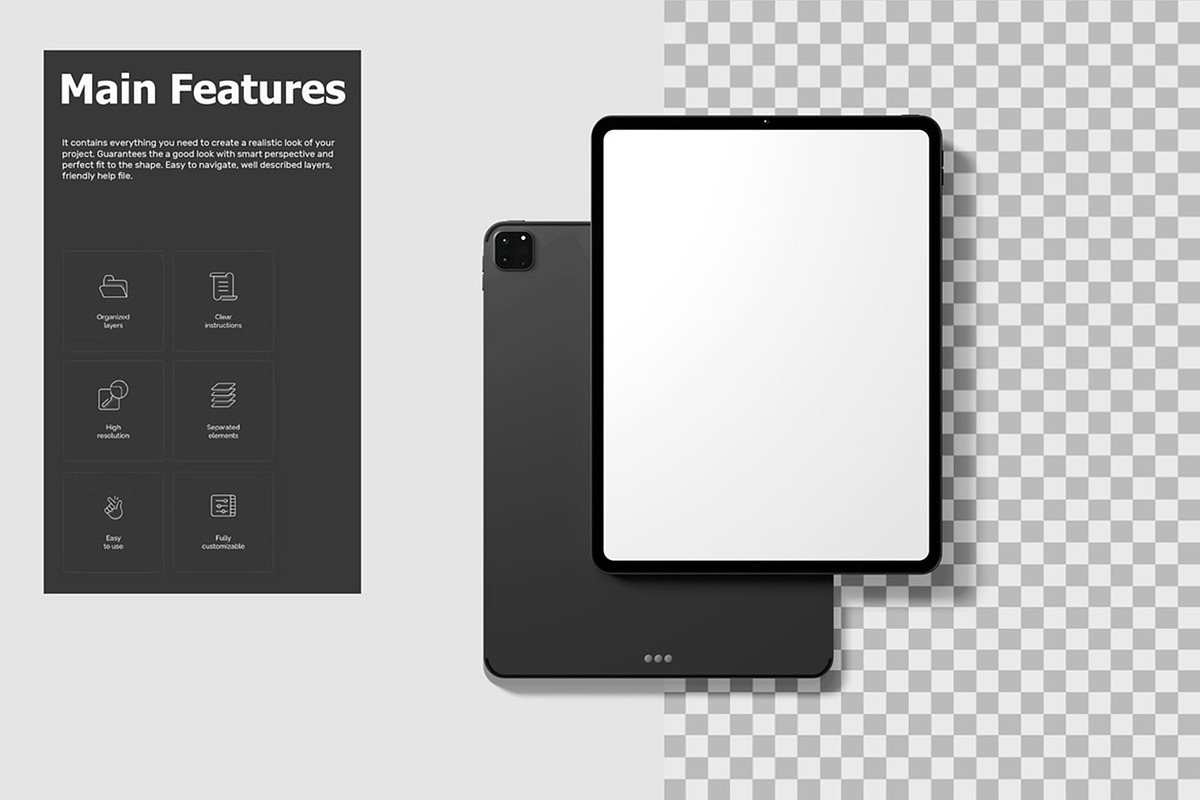 iPad Pro Mockup, a Device Mockup by Sweetdady (Photo 5 of 5)