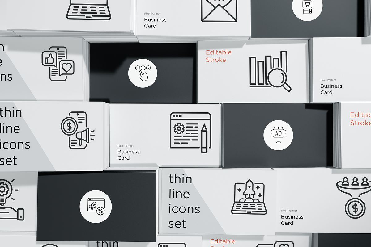 Digital Marketing Pixel Perfect Icon, an Outline Icon by Alex Blogoodf (Photo 6 of 10)