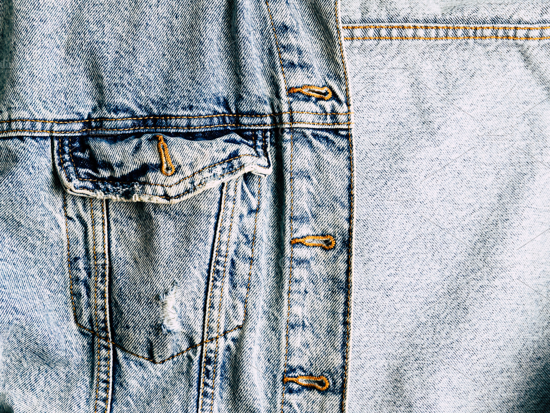 Close up of a denim jacket or fabric, a Beauty & Fashion Photo by Edalin's Store