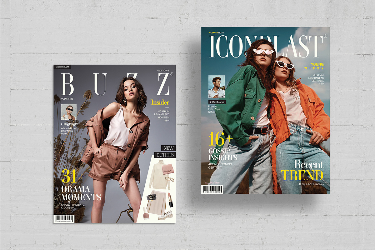 Magazine Cover Template Set, a Magazine Template by BrandPacks (Photo 6 of 8)