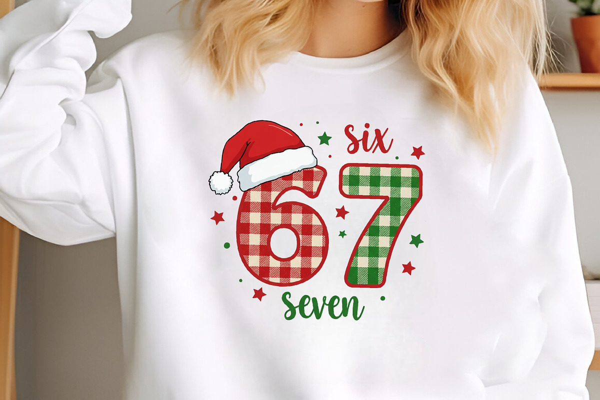 67 Funny Christmas Six Seven Checker, an Illustration by Craft Nest (Photo 3 of 5)