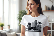 Los Angeles Wall art Skyline, an Empty State Illustration by AlexZeL (Thumbnail 2 of 9)