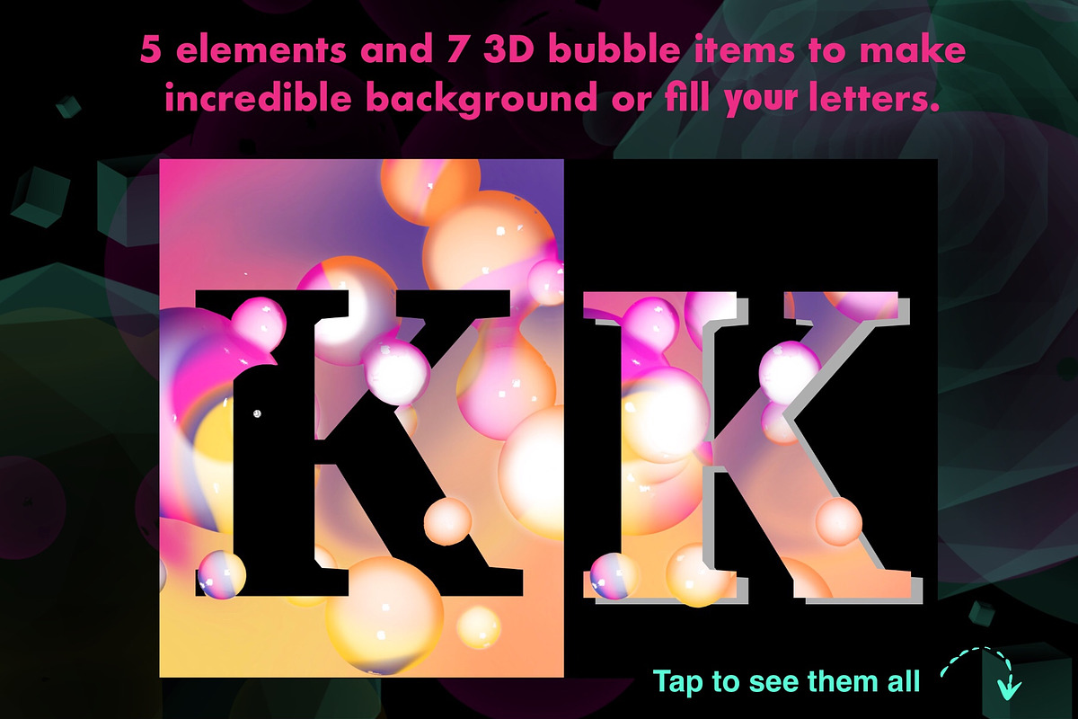 Procreate 3D Lettering Bundle preview 8