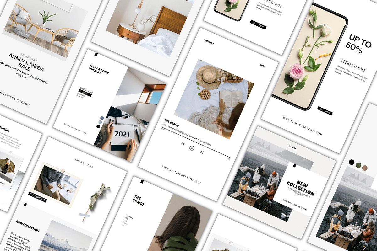 Instagram Stories & Posts Minimalist, a Social Media Template by Meoww_Design (Photo 4 of 6)